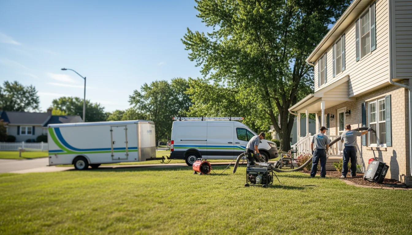 Flooded Basement Restoration And Cleanup With Repair in Centralia, IL near me